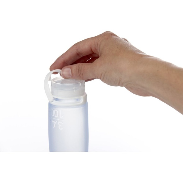 Силиконовая бутылочка Humangear GoToob + Large clear (білий)