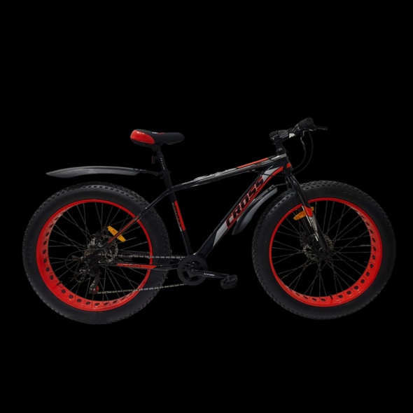 Купити Велосипед Cross Defender 26*4.9" 19" Чорний-Червоний з доставкою по Україні