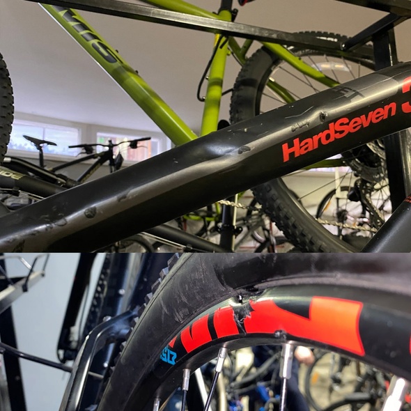 Купить Велосипед б/у 27,5" Haibike Hard Seven 3.0 (M) черно-красный с доставкой по Украине