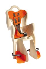 Купити Сидіння задн. Bellelli Pepe Standart Multifix до 22кг, бежеве з помаранчевою підкладкою з доставкою по Україні