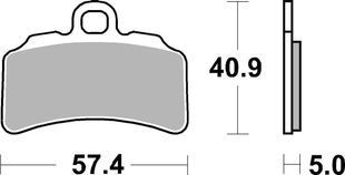 Тормозные колодки SBS Racing Brake Pads, EVO Sinter/Sinter (963RSI)