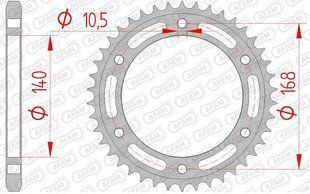 Зірка AFAM 525 Steel Chainwheel - BMW (Silver), 47z