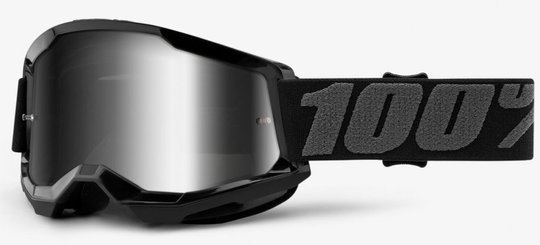 Дитячі окуляри 100% STRATA 2 Youth Goggle Black - Mirror Silver Lens, Mirror Lens