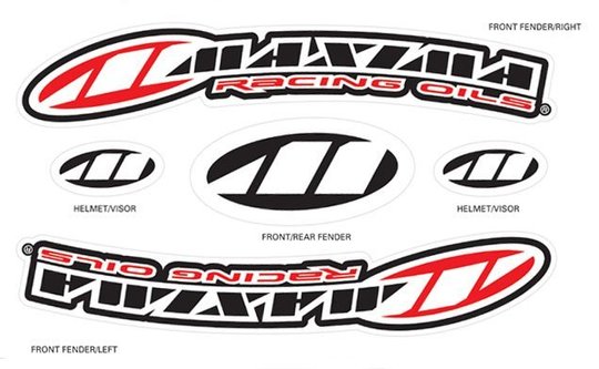 Наліпка Maxima Factory Front MX Fender (Red)