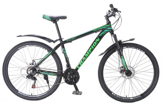 Купити Велосипед Champion Lector 27.5 "19,5" Чорний-Зелений з доставкою по Україні