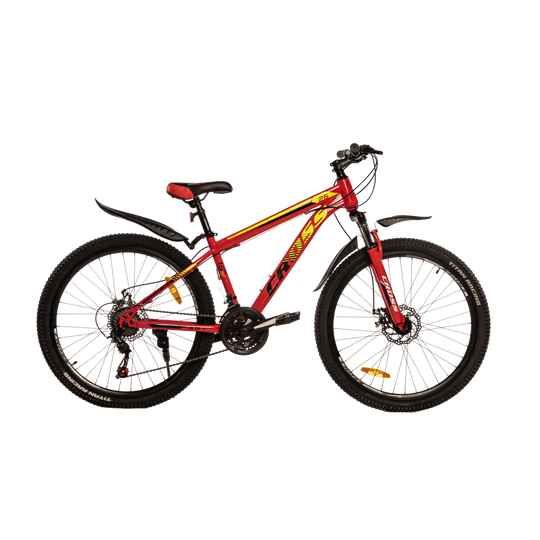 Купить Велосипед Cross FAST 26" 15" Червоний-Чорний-Жовтий с доставкой по Украине