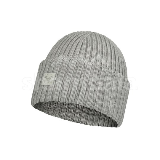 MERINO WOOL KNITTED HAT ERVIN light grey, One Size, Шапка, Вовна