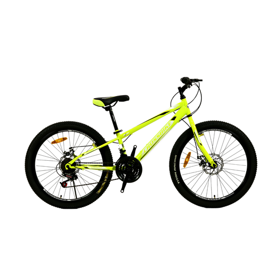 Купити Велосипед CROSSBIKE Spark D 24" 11" Неоновий-Жовтий з доставкою по Україні