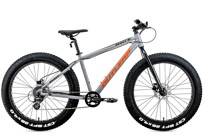 Купить Велосипед фетбайк 26" Outleap Beast L 2021, серый с доставкой по Украине