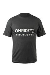 Футболка ONRIDE Logo чоловіча графіт XS