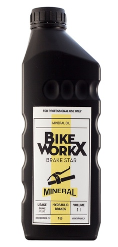 Купити Гальмівна рідина BikeWorkX Brake Star Мінеральна олія 1л. з доставкою по Україні