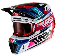 Мотошолом LEATT Helmet Moto 8.5 + Goggle (Royal), M, M