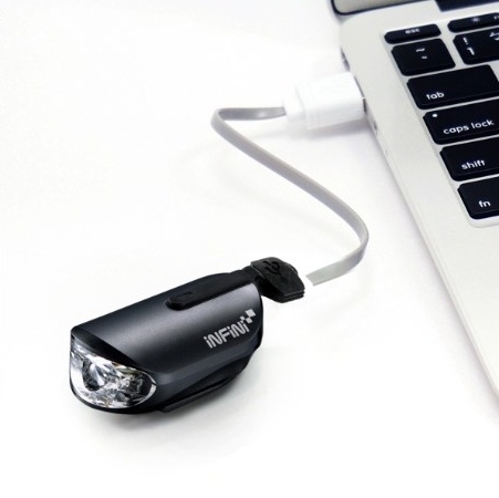 Купить КОМПЛЕКТ: Світло переднє+заднє INFINI OLLEY 4 ф-ції чорний USB с доставкой по Украине