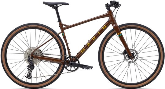 Купити Велосипед 28" Marin DSX 2 рама - S 2023 Brown/Yellow з доставкою по Україні