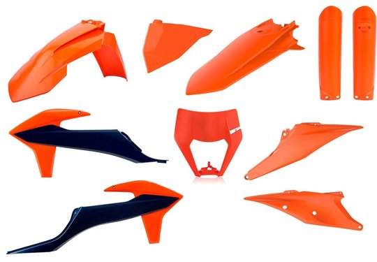 Пластик Polisport ENDURO kit - KTM (20-) (Orange/Blue), KTM
