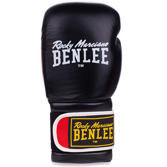 Перчатки боксерські Benlee SUGAR DELUXE 12oz / шкіра / чорно-червоні