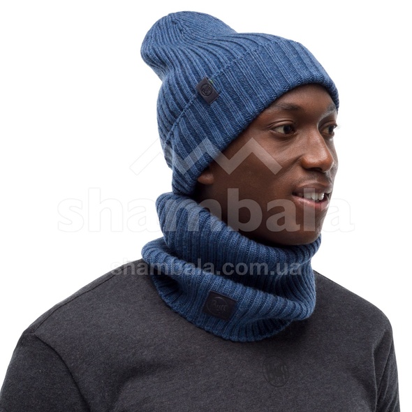 MERINO WOOL KNITTED HAT NORVAL denim