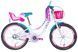 Велосипед ST 20" Formula FLOWER PREMIUM BH рама-10" белый с розовым и бирюзовым 2025