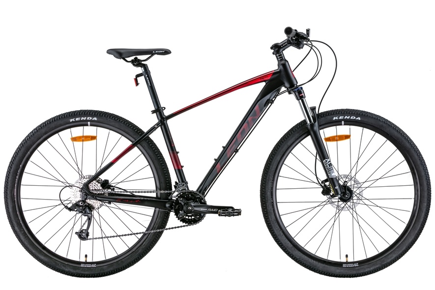 Купити Велосипед 29" Leon TN-70 AM Hydraulic lock out HDD 2022 чорний з червоним м з доставкою по Україні