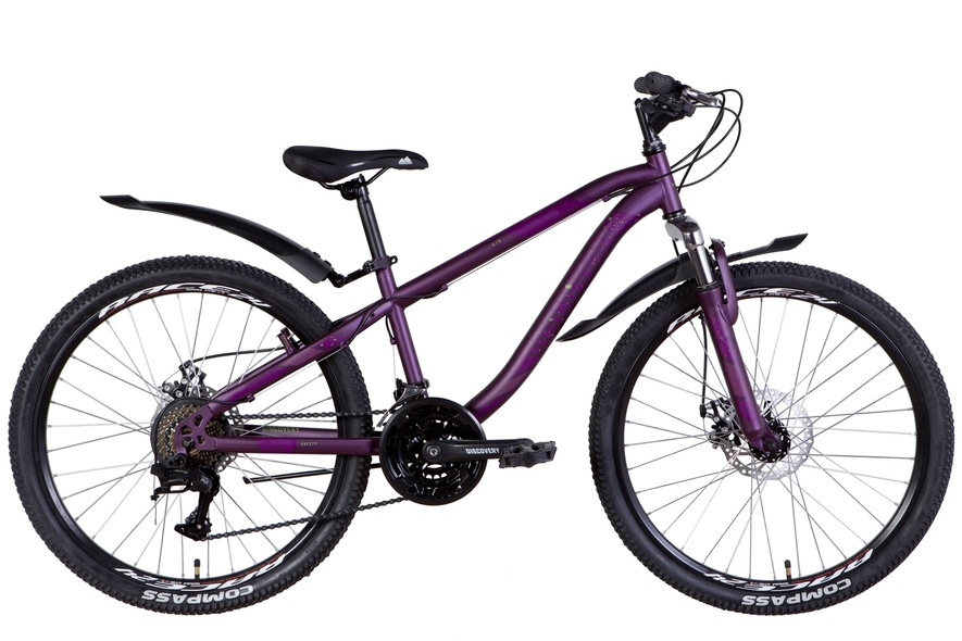 Купити Велосипед 24" Discovery FLINT AM DD 2022 темно-фіолетовий м з доставкою по Україні