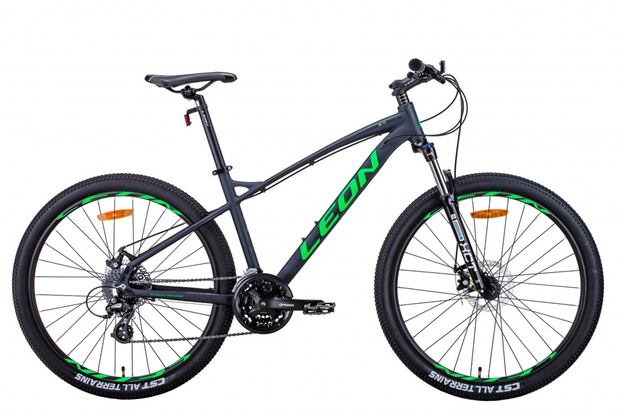 Купить Велосипед горный 27,5" Leon XC-90 16,5" рама 2021, черно-зеленый с доставкой по Украине