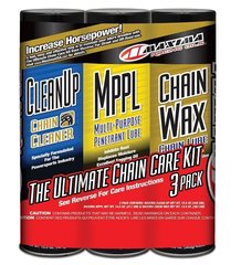 Комплект Maxima Chain Wax Ultimate Chain Care Combo Kit (3-Pack), Aerosol
