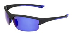 Очки поляризационные BluWater Daytona-1 Polarized (G-Tech™ blue), синие зеркальные в чёрно-синей оправе