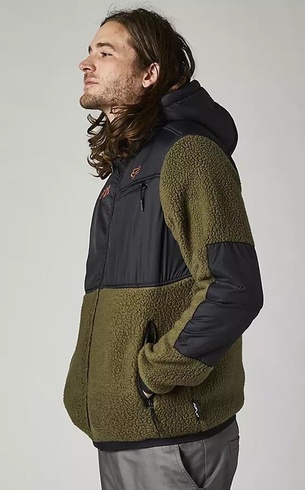 Купить Куртка FOX DAYTON ZIP FLEECE (Fatigue Green), XL с доставкой по Украине