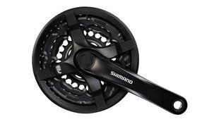 Купить Шатун AL L170мм 28-38-48Т під квадрат чорний SHIMANO FC-TY501 с доставкой по Украине