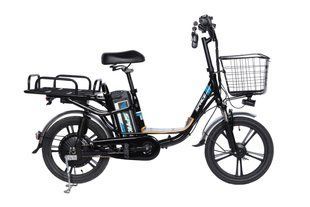 Купити Велосипед з електроприводом 18" AL SPACE eELDORADO DD FR рама-15" 48B 10А*г 500Вт чорно-синій 2025 з доставкою по Україні