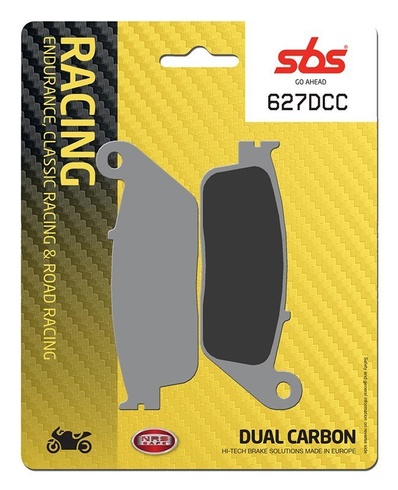Колодки гальмівні SBS Road Racing Brake Pads, Dual Carbon (706DC)