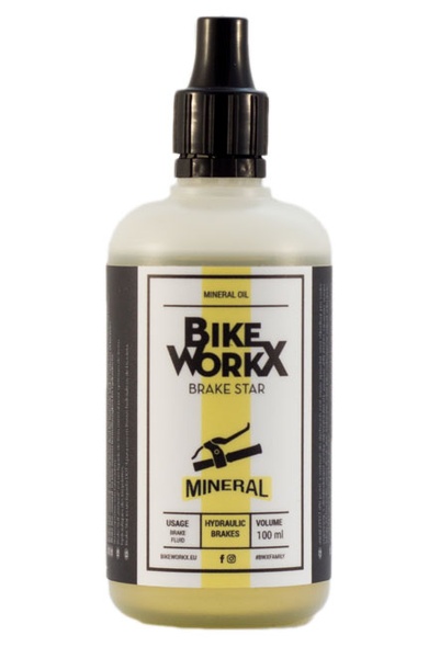 Купити Гальмівна рідина BikeWorkX Brake Star мінеральна олія 100 мл. з доставкою по Україні
