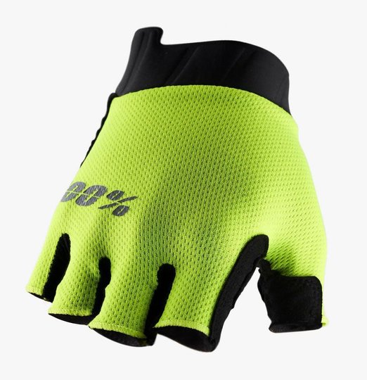 Купити Рукавички Ride 100% EXCEEDA Gel Short Finger Glove (Fluo Yellow), M (9) з доставкою по Україні