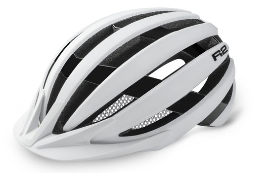 Купить Шлем R2 Ventu цвет белый. черный глянцево-матовый размер L: 58-61 см с доставкой по Украине