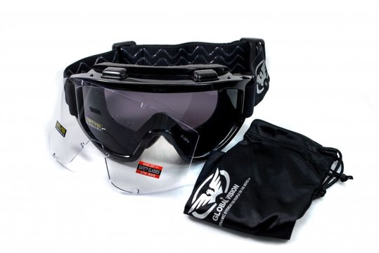 Защитные очки Global Vision Wind-Shield KIT Anti-Fog, две сменные линзы