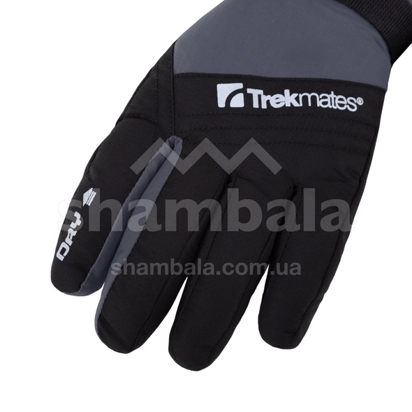 Рукавички дитячі Trekmates Mogul Dry Glove Jnr, slate/black, S (TM-003739/TM-01301), S, Перчатки, Синтетичний утеплювач, Поліестер, Фліс