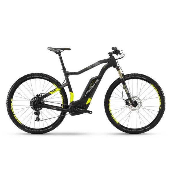 Купить Электровелосипед Haibike SDURO HardNine Carbon 8.0 500Wh 29", рама L, бело-черно-желтый. 2018 с доставкой по Украине