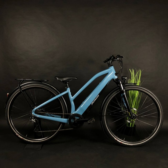 Купить Велосипед б/у 28" Specialized Turbo Vado E-Bike (S) голубой с доставкой по Украине