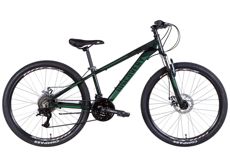 Купити Велосипед підлітковий 26" Discovery BASTION AM DD AL рама-13" зелений 2022 з доставкою по Україні