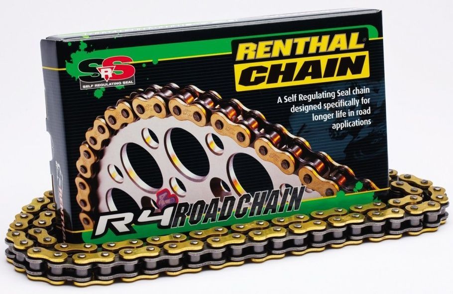 Ланцюг Renthal R4 Chain - 520 (Gold), 520-114L / Seal Ring
