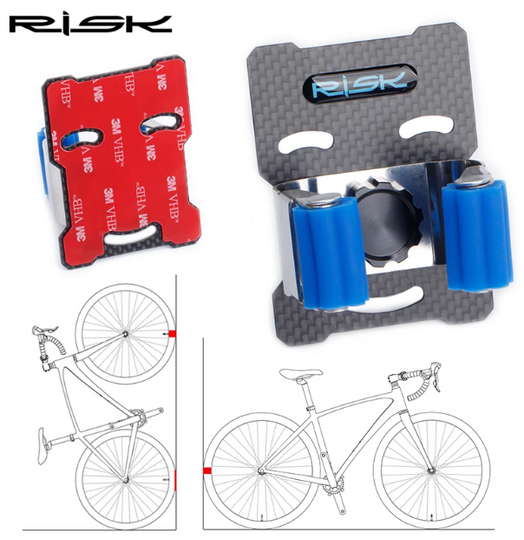 Купити Тримач велосипеда на стіну (за колесо) RISK RA113 з доставкою по Україні