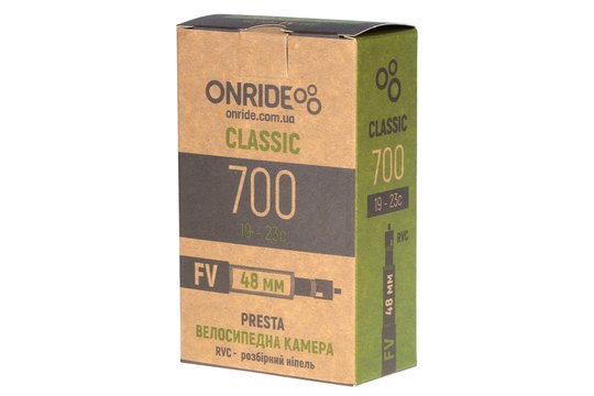 Купити Камера ONRIDE Classic 700x19-23c FV 48 RVC - розбірний ніпель з доставкою по Україні