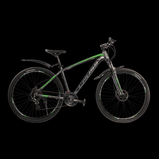 Купити Велосипед Cross Egoist-v1.0-2022 29"18" Сірий-Зелений з доставкою по Україні