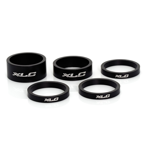 Купить Проставочные кольца XLC AS-A02, 1 1/8" (3x5, 1x10, 1x15), черные, 5шт. с доставкой по Украине