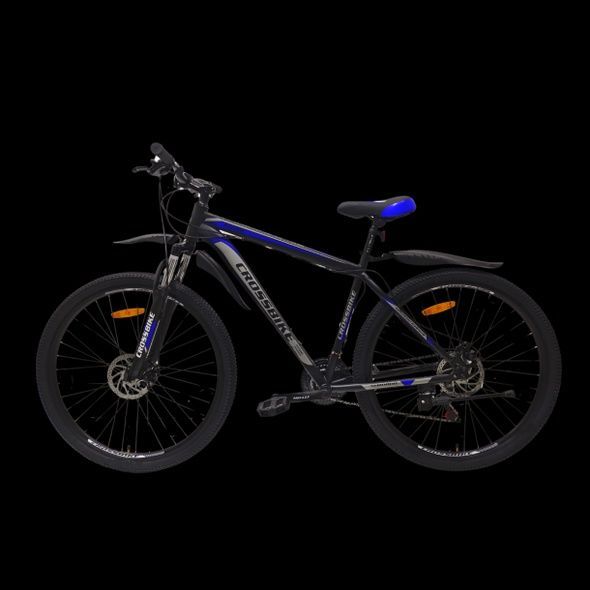 Купити Велосипед CrossBike Storm 2024 27.5" 15" Чорний-Синій з доставкою по Україні