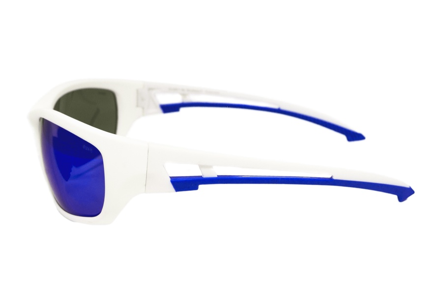 Захисні окуляри з поляризацією BluWater Seaside White Polarized (G-Tech™ blue), сині дзеркальні