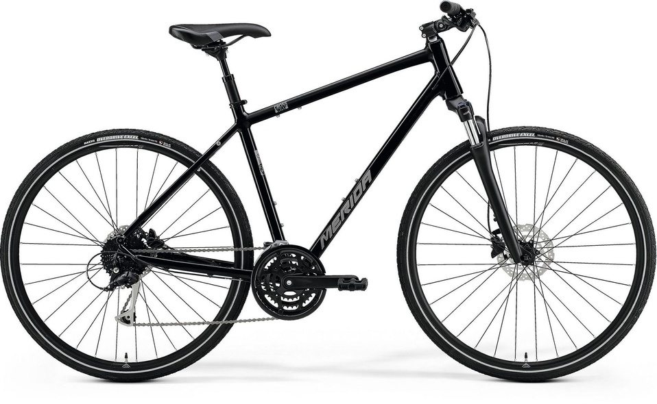 Купити Велосипед Merida CROSSWAY 100, XS, GLOSSY BLACK(MATT SILVER) з доставкою по Україні