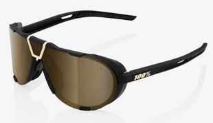 Окуляри 100% WestCraft+ Sunglasses (Soft Tact Black), Mirror Gold Lens