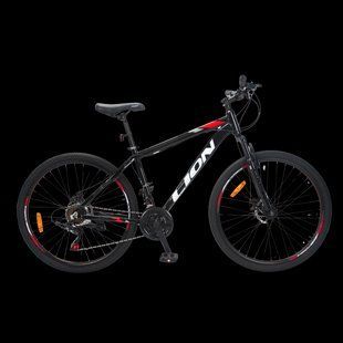 Купить Велосипед CrossBike Lion 27.5" 15" Чорний-Червоний с доставкой по Украине