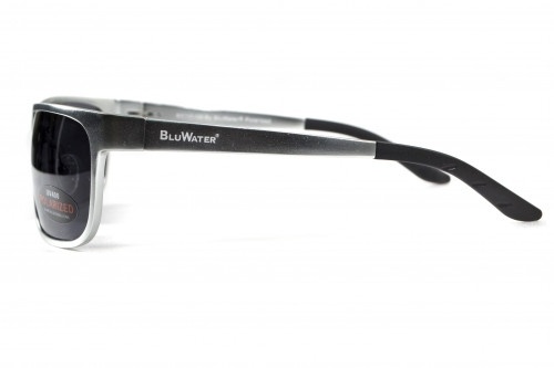 Окуляри поляризаційні BluWater Alumination-2 Silver Polarized (gray) сірі